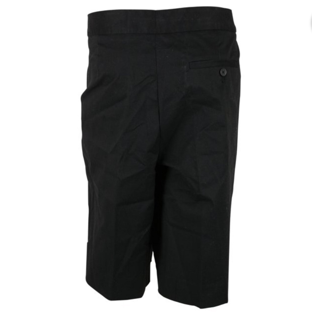 Jones New York Bermuda Shorts Navy Twill Cotton Blend Stretch Shorts w/Side Slit - Picture 2 of 13